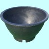 Rubber flower pot veranda round flower pot 600 345 Large