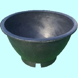 Rubber flower pot veranda round flower pot 600 345 Large