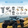 #607893#608307#605533 Ignition/Doors/Trunk Lock Cylinder w/Keys Kit Fit for Buick Lesabre