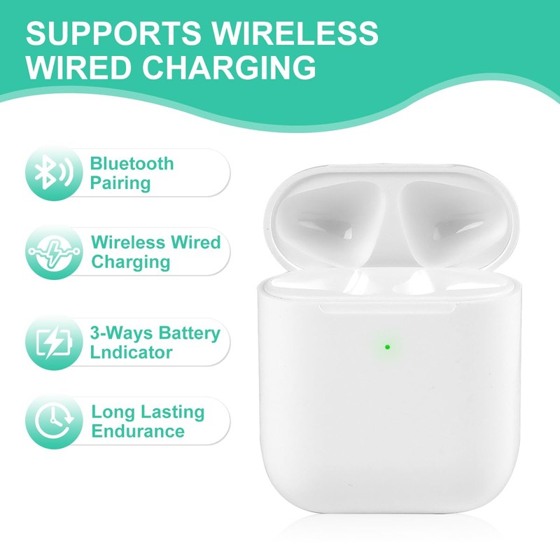 Compatible for air pod Charging case 1st & 2nd, Wireless