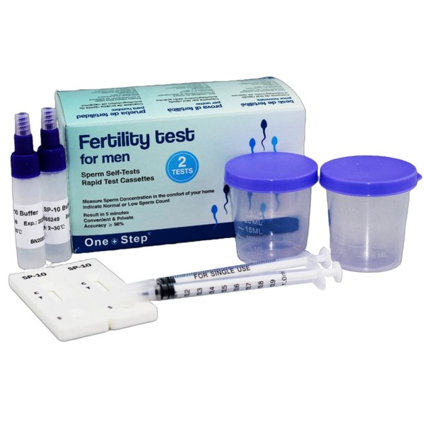 One Step: Fertility Test for Men, Indicate Normal or Low Sperm Count – 2 Tests