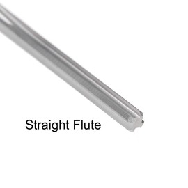 sourcing map 2.6mm Chucking Reamer, Tungsten Carbide Lathe Machine Reamer H7 4 Straight Flutes, Round Shank Milling Cutting Tool, for Stainless Steel Alloy Copper Metal