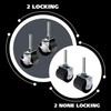 King's Brand Heavy Duty Caster Wheels for Bed Frame ~Set