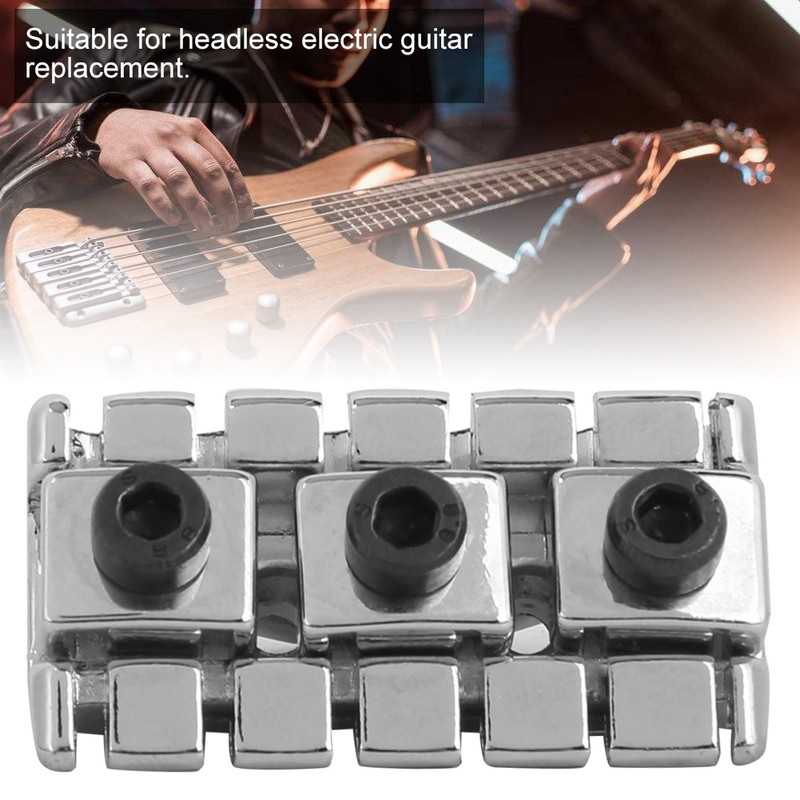 Electric Guitar String Lock Nut with Headstock String Retainer Bar