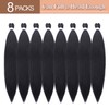 Braiding Hair Pre Stretched 8Packs 24Inch Extensions for Twist or