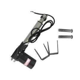 PreAsion 24V DC Linear Actuator 150mm（5.9"）with Mounting Bracket Linear Telescopic Rod Linear Motion Heavy Duty Actuators 1320LBS(6000N) Controller IP54 Grade Protection