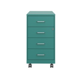 Space Solutions 18" Deep 4-drawer Mobile Organizer - Green
