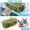 Therwen 4 Pcs Rabbit Hay Feeder Heavy Duty Metal Frame