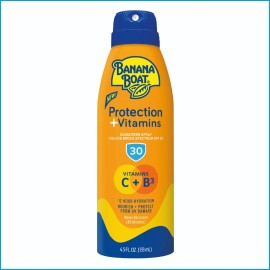 Banana Boat Protection + Vitamins Moisturizing Sunscreen Spray SPF 30, 4.5 oz.