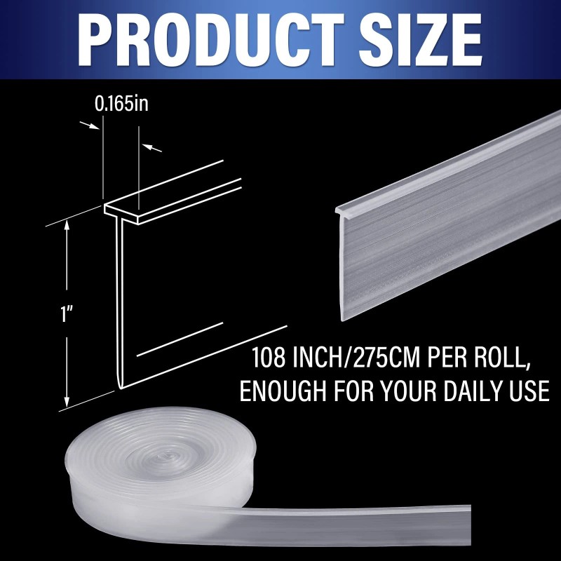 Treela Swing Doors Bathroom Seal 108 Inch Shower Door Strip