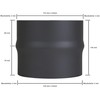 LANZZAS Flue Pipe Extension from Diameter 150 mm to Diameter