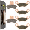 Caltric for Polaris Scrambler 500 1998 1999 2000 Sintered Front & Rear Brake Pads