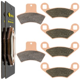 Caltric for Polaris Scrambler 500 1998 1999 2000 Sintered Front & Rear Brake Pads