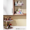 2 Pack 2-Tier Lazy Susan Turntable, 9.05” Rotating Acrylic Organizer