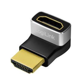 LogiLink AH0007A HDMI Ultra High Speed Adapter (Male/Female) with up to 18 Gbit/s, 270° Angled, Ultra HD Resolution 8K/60 Hz (7680 × 4320)