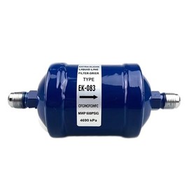 Refrigerant Filter Drier Flow Liquid Line 3/8'' EK-083S or EK-083 for CFC HCFC HFC Heat Pump, Ice make machine, Showcase, Freezer, Condensor unit,HVAC or Straight Cool Air Conditioners (EK-083(SCREW))