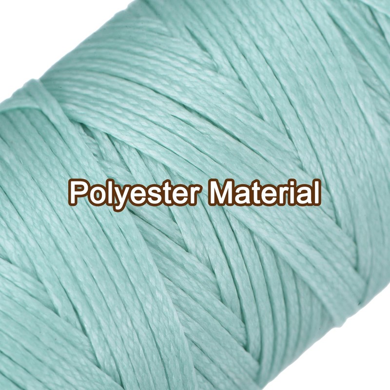 uxcell Leather Sewing Waxed Thread, 55 Yards / 50m 0.8mm