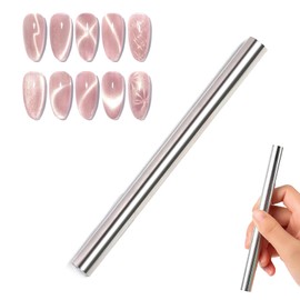 DONGFANGB Nail Magnet Nail Art Tool Cat Eye Magnet Multi-functional Strong Magnet UV Gel 3D Magnetic Stick Tool Strong Cylindrical Magnet Portable Suction Type Home Salon Studio Nail Art Nail Design