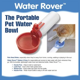 Water Rover Bigger 4-Inch Bowl and 26-Ounce Bottle, Light Blue