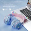 TSKVT Bluetooth earphones, cute styling earphones, foldable breathing color light,