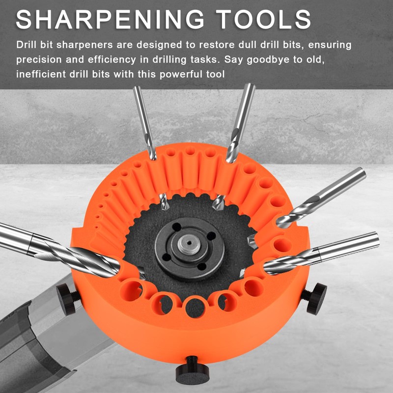 bssmmai Bohrerschärfer Werkzeug, Bohrerschleifgerät Bohrerschärfgerät, Drill Bit Sharpener, 2 bis