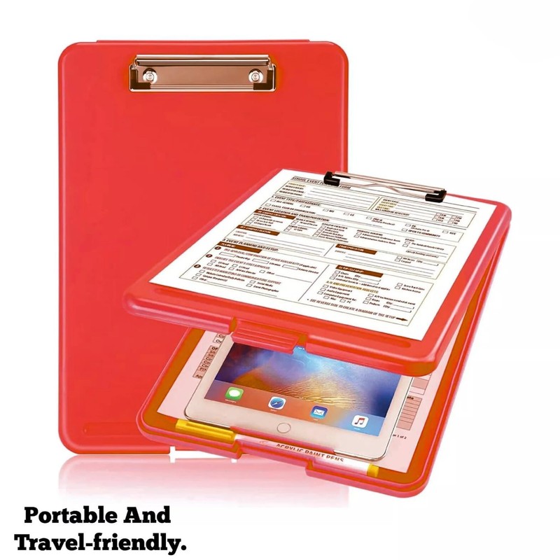 A4 Clipboard Box File Durable Waterproof Document Filing Storage Case