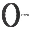 sourcing map 10pcs 2GT Timing Belt Closed Loop Rubber Belts