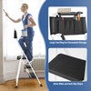 Lifetime Home 3-Step Ladder with Hand Rails Anti-Slip Platform &