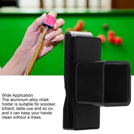 Pool Chalk Holder for Billiards, Aluminum TPU Magnetic Billiard Chalk Holder Portable Billiards Snooker Pool Cue Chalk Holder Billiard Chalk Case with Clip for Snooker, Billiard