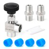 TAISHER 1PCS 304 Stainless Steel 90 Degree Needle Valve 3/8"