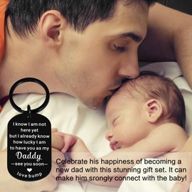 First Fathers Day Giftss for New Dad Men Baby Pregnancy Announcement for Husband New Dad Gifts First Time for Men Him Gender Reveal Ideas Daddy to Be Giftts for 1st Time Daddy Expectant Dads Pressents