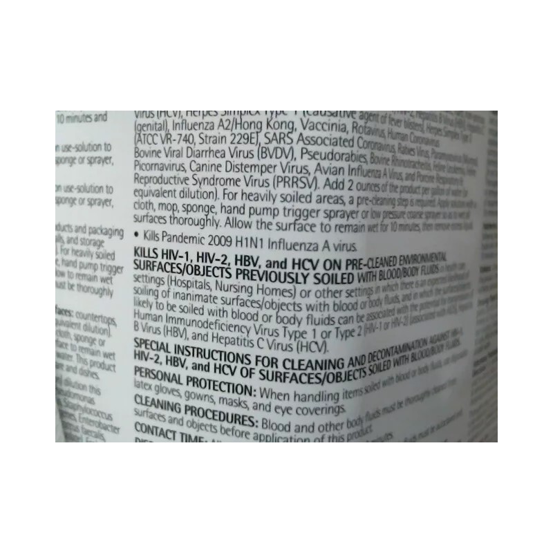 Enviro Solutions Hospital grade Disinfectant 1/2 Gal Makes 32 Gallons