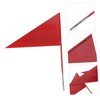 Levemolo 4pcs Triangle Iron Stick Flags Red Sports Flags for