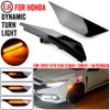 QKLsudua 1 pair Front Fender Marker Lights Dynamic Side Marker
