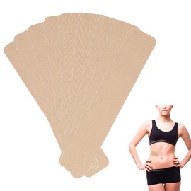 ROBOHOOK 50 Pieces Elasticity Tummy Tape,1.96×9.84in Athletic Kinesiology Belly Tape for Women,for Leg Stoma Backless Dresses Wedding Pregnancy (Skin Color)