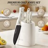 Knife Set, 8 Pieces Knife Block Set for Kitchen, Stainless