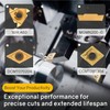 Indexable Lathe Turning Tool 21Pcs Kit 5/8'' 16mm Shank 7