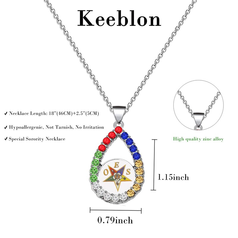 Order of The Eastern Star Sorority Gift OES Bracelet Necklace