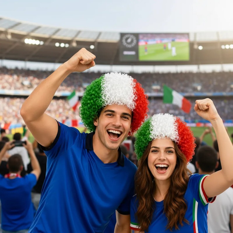 Peluca Tricolor México Mundial Para Fiestas Y Disfraces