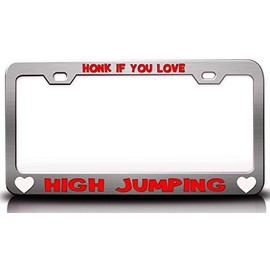 Custom Brother - HONK IF You Love HIGH Jumping Metal Car SUV Truck License Plate Frame Ch s81