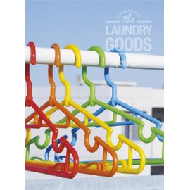 CBJAPAN Laundry Clothes Drying Hanger Colorful Set of 5 Rotating Hooks with Towel Clip Kogure