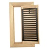 White Oak Wood Flush Mount Floor Register Vent Cover, 2-1/4