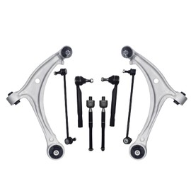 Heyhap 8pcs Lower Control Arm Assembly Front Suspension Kits Tie Rod Ends Stabilizer Sway Bar Links for Honda Odyssey 2005 2006 2007 2008 2009 2010