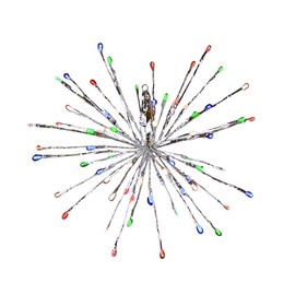 Holiday Bright Lights LED 16" Indoor/Outdoor 3D Radiant Blast - Silver/Multi