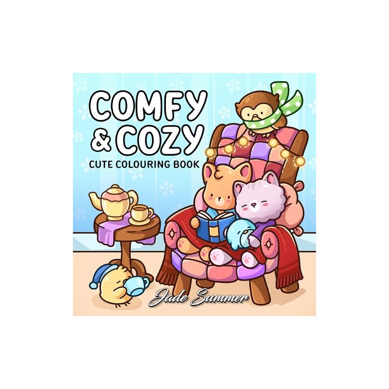 Comfy & Cozy: Cute colouring book