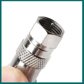 10 Pcs RF Female Socket to F Type Screw Male Plug Adapter Converter,TV T/F Type Connector Socket to RF Coax Aerial Adapter for Satellite TV DVR