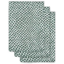 Jollein 536-848-65350 Hydrophilic Wash Cloth Hydrophilic Snake Ash Green (Pack of 3), Green, 35 g