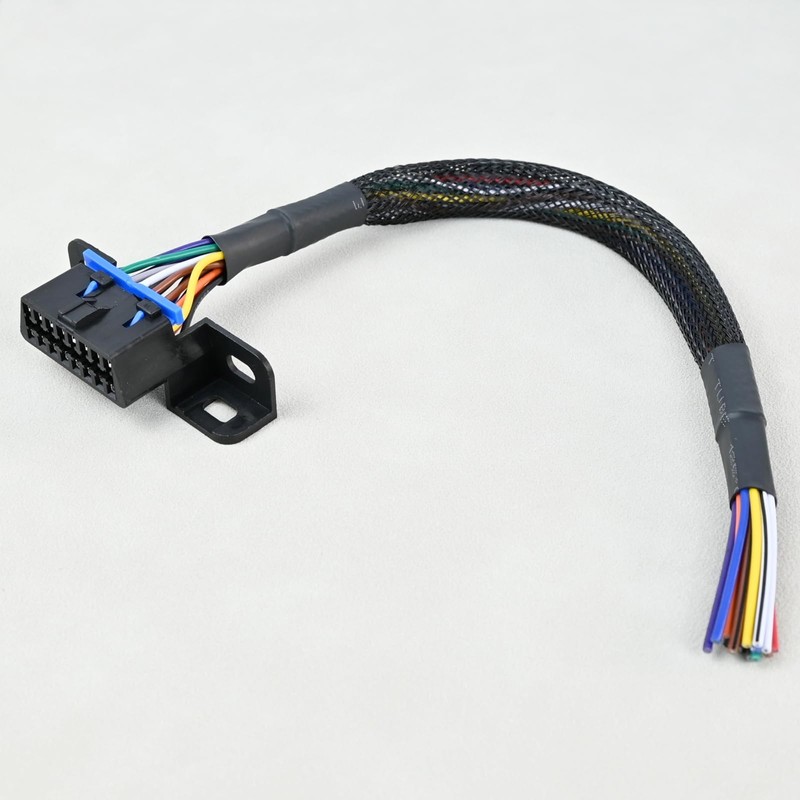 16 Pin J1962F OBD2 Female Connector to Open Cable OBDII