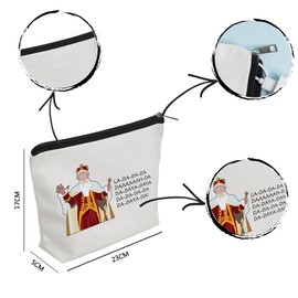 WZJHCL King George Makeup Pouch Bag Hamilton Cosmetic Kit Bag Broadway Musical Storage Pouch Bag Hamilton Musical La Da Gift, La Da, Fashion