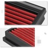 Red Reusable&Washable High Flow Drop-in Air Filter Panel Compatible with